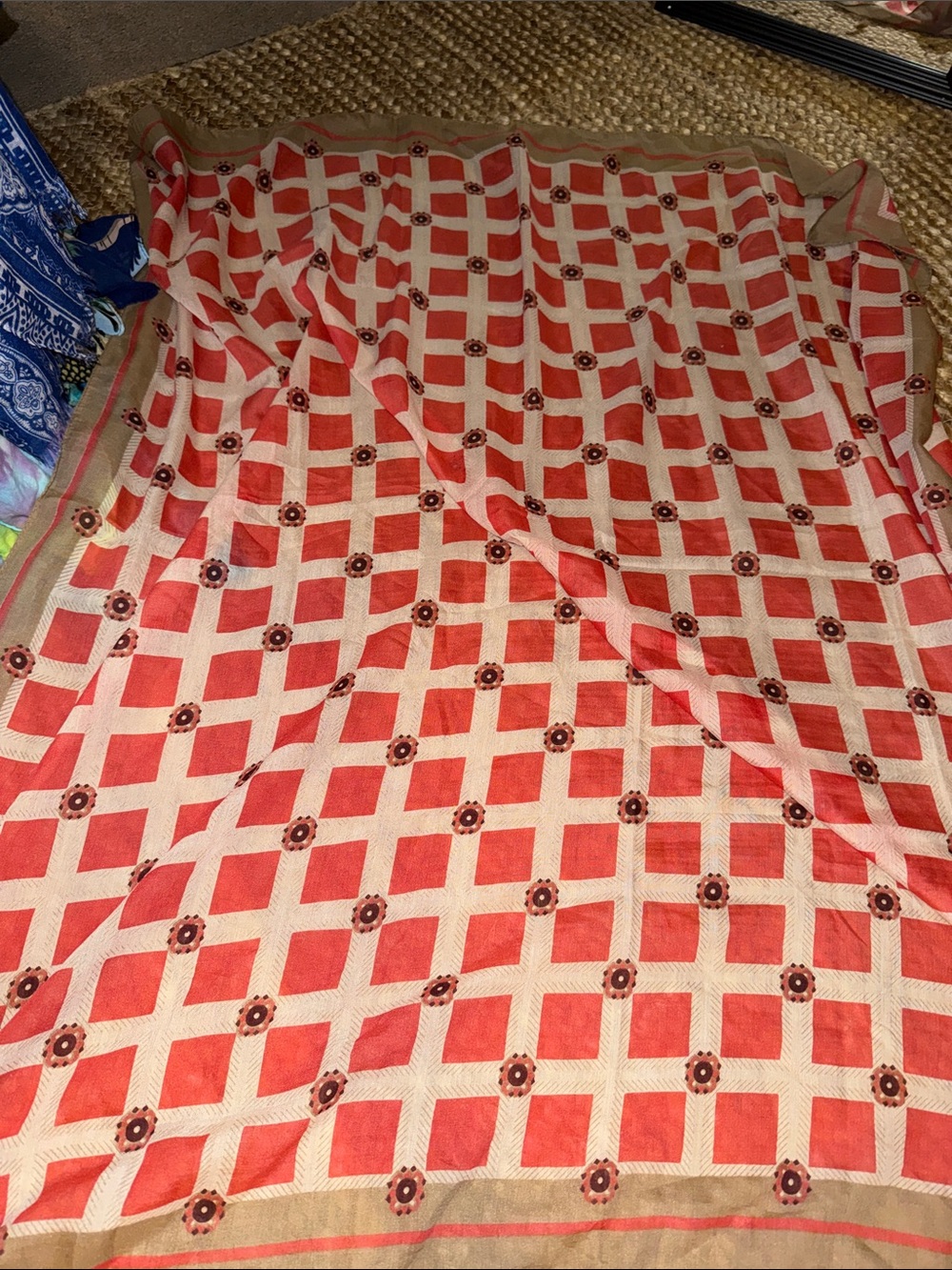 Lafayette accessories Geometric Check Scarf - Picture 4 of 6